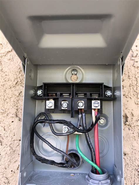 wiring 60 amp disconnect box